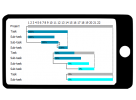 Gantt chart FTTx FTTH planning